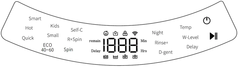 M06 110V wash control panel