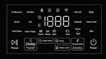 Mini4 230V Wash control panel