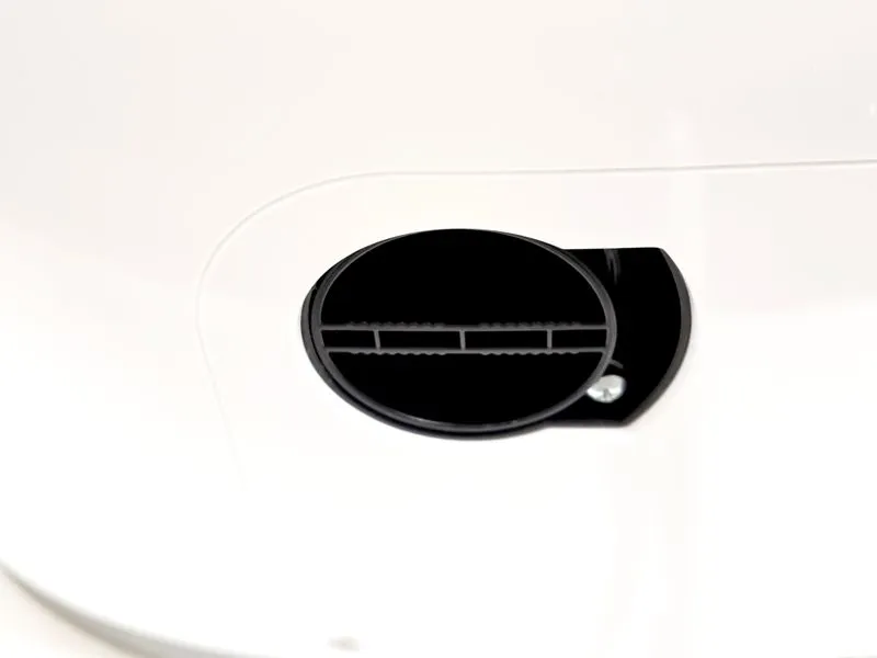 Mini washing machine drain outlet