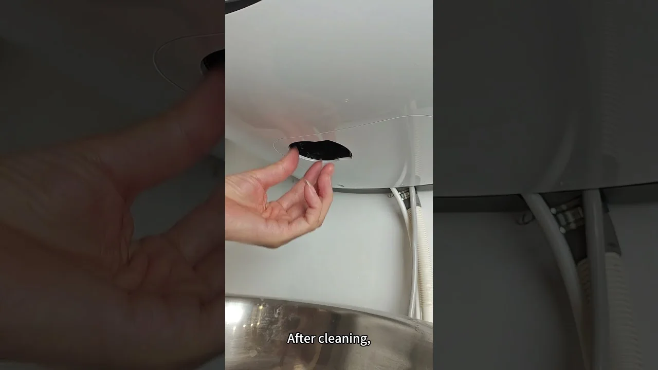 HYAPPL wall-mounted washing machine drain outlet cleaning guide